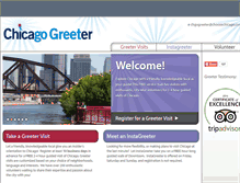 Tablet Screenshot of chicagogreeter.com